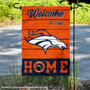 Denver Broncos Welcome To Our Home Double Sided Garden Flag