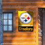 NFL Pittsburgh Steelers Gold Double Sided House Banner