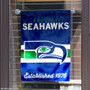 Seattle Seahawks Throwback Logo Double Sided Garden Flag Flag