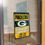 Green Bay Packers 4 Time Champions Window and Wall Banner