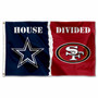 House Divided Flag - Cowboys vs 49ers