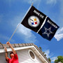 House Divided Flag - Steelers vs Cowboys