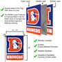 Denver Broncos Throwback Logo Garden Flag