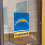 Los Angeles Chargers Wordmark Window and Wall Banner