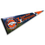 Denver Broncos 3 Time Super Bowl Champions Pennant Flag