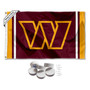 Washington Commanders Stripes Banner Flag with Tack Wall Pads