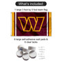 Washington Commanders Stripes Banner Flag with Tack Wall Pads