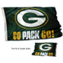 Green Bay Packers Go Pack Go Stripes Flag