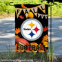 Pittsburgh Steelers Fall Football Leaves Decorative Double Sided Garden Flag