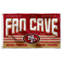 San Francisco 49ers Fan Cave Flag Large Banner