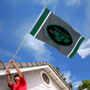 New York Jets Black Sideline 3x5 Banner Flag