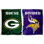 House Divided Flag - Packers vs. Vikings