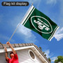 New York Jets Flag Pole and Mount Bracket Kit