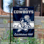 Dallas Cowboys Throwback Logo Double Sided Garden Flag Flag