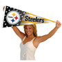 Pittsburgh Steelers Nation USA Americana Stars and Stripes Pennant Flag