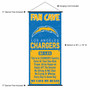 Los Angeles Chargers Man Cave Fan Banner