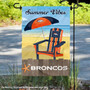 Denver Broncos Summer Vibes Double Sided Garden Flag