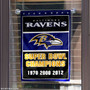 Baltimore Ravens 3 Time Super Bowl Champs Garden Flag