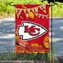 Kansas City Chiefs Fall Football Leaves Decorative Double Sided Garden Flag