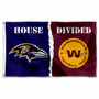 House Divided Flag - Baltimore vs Washington