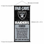 Las Vegas Raiders Man Cave Fan Banner