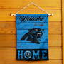 Carolina Panthers Welcome To Our Home Double Sided Garden Flag