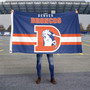 Denver Broncos Throwback Retro Vintage Logo Flag