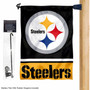 Pittsburgh Steelers Garden Flag and Mailbox Flag Pole Mount