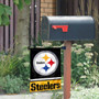 Pittsburgh Steelers Garden Flag and Mailbox Flag Pole Mount