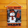 Chicago Bears Holiday Winter Snow Double Sided Garden Flag
