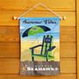 Seattle Seahawks Summer Vibes Double Sided Garden Flag