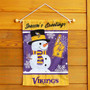 Minnesota Vikings Holiday Winter Snow Double Sided Garden Flag