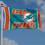 Miami Dolphins Go Fins Flag
