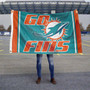 Miami Dolphins Go Fins Flag