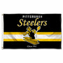 Pittsburgh Steelers Throwback Retro Vintage Logo Flag