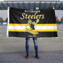 Pittsburgh Steelers Throwback Retro Vintage Logo Flag