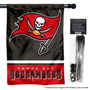 Tampa Bay Buccaneers Banner Flag and 5 Foot Flag Pole for House