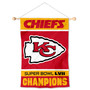 Kansas City Chiefs 2022 2023 Super Bowl Champions Window and Wall Banner