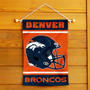 Denver Broncos Helmet Double Sided Garden Banner Flag
