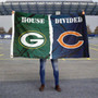 House Divided Flag - Packers vs. Chicago Bears