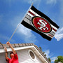 San Francisco 49ers Black Stripes 3x5 Banner Flag