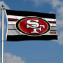 San Francisco 49ers Black Stripes 3x5 Banner Flag