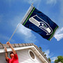 Seattle Seahawks Logo Banner Flag with Tack Wall Pads