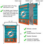 Miami Dolphins Welcome To Our Home Double Sided Garden Flag