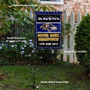 Baltimore Ravens 3 Time Champions Garden Banner and Flag Stand