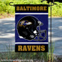 Baltimore Ravens Helmet Double Sided Garden Banner Flag