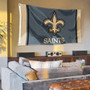 New Orleans Saints Black Sideline 3x5 Banner Flag