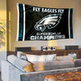 Philadelphia Eagles Fly Eagles Fly Super Bowl Champions Banner Flag with Tack Wall Pads