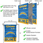 Los Angeles Chargers Welcome To Our Home Double Sided Garden Flag