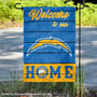 Los Angeles Chargers Welcome To Our Home Double Sided Garden Flag
